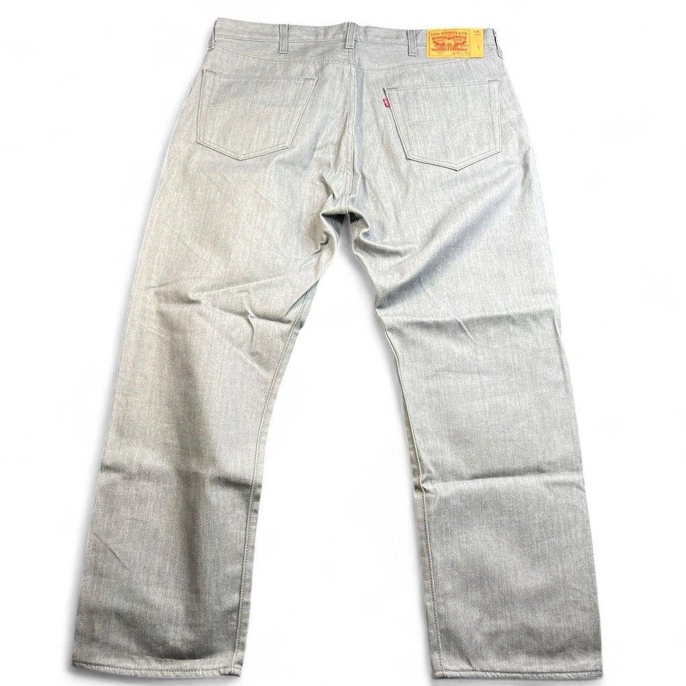 Levi's 501 Men's Jeans 40x30 Grey Denim Straight Leg Classic Vintage Raw Feel OG - Picture 3 of 6